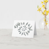 'Bat Spiral' Note Cards Karte (Gelbe Blume)