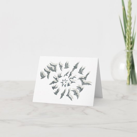 'Bat Spiral' Note Cards Karte (Vorderseite)