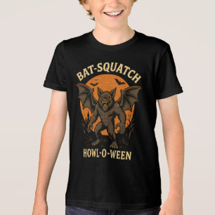 Bat-Squatch-Howl-O-Wear Halloween-T - Shirt - Kryp