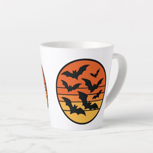 Bat Sunset Milchtasse (Rechte Ecke)