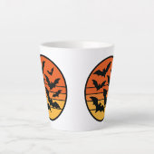 Bat Sunset Milchtasse (Vorderseite)