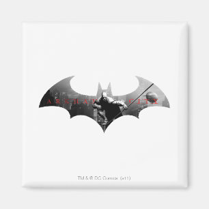 Bat Symbol für Arkham City Magnet