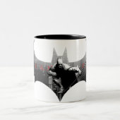 Bat Symbol für Arkham City Zweifarbige Tasse (Mittel)