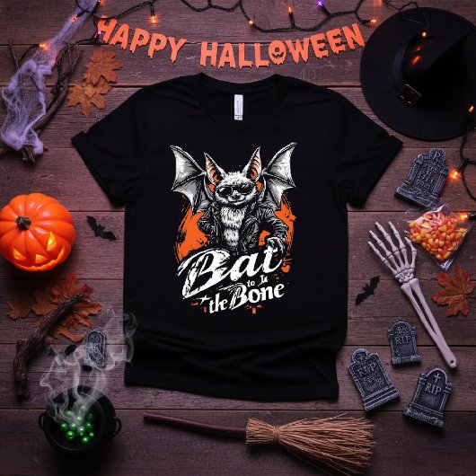 Bat to Bone - Funny Cool Bat Halloween T-Shirt