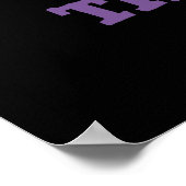 Bat to the Bone Funny Animal Pub Dark BG Poster (Ecke)