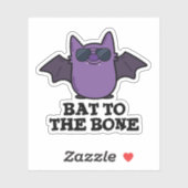 Bat to the Bone Funny Animal Puff Aufkleber (Blatt)