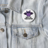 Bat to the Bone Funny Animal Puff Button (Beispiel)