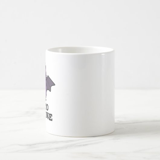 Bat to the Bone Funny Animal Puff Kaffeetasse (Mittel)