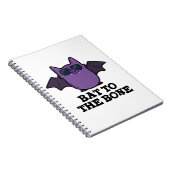 Bat to the Bone Funny Animal Puff Notizblock (Rechte Seite)