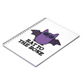 Bat to the Bone Funny Animal Puff Notizblock (Linke Seite)