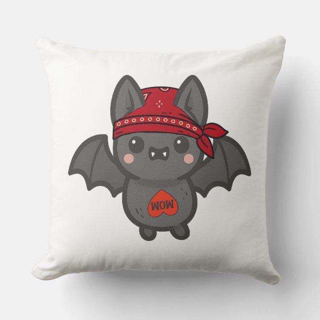 Bat to the Bone Pillow Kissen (Vorderseite)