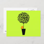 Bat Topiary Postkarte (Vorne/Hinten)