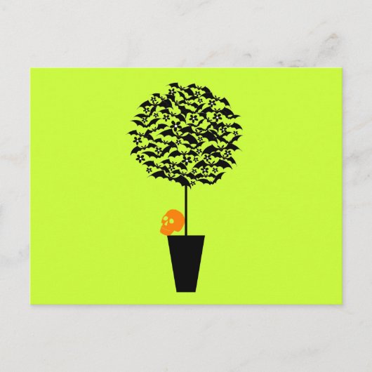 Bat Topiary Postkarte (Vorderseite)