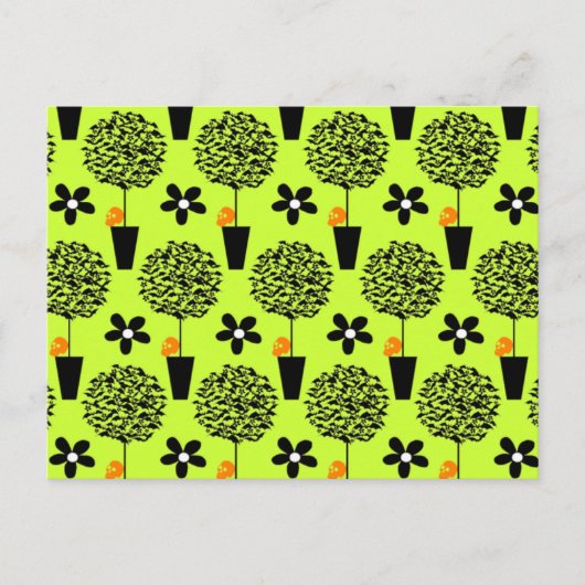 Bat Topiary Postkarte (Vorderseite)