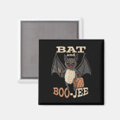 Bat und Boo-jee Boujee Halloween Kostümtrick oder Magnet (Vorderseite/Rückseite)
