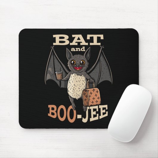 Bat und Boo-jee Boujee Halloween Kostümtrick oder Mousepad (Mit Mouse)