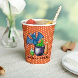 Bat und Bubbling Kessel Papier Tasse Pappbecher