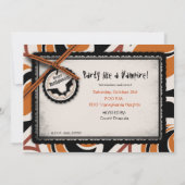 Bat- und Wacky Halloween-Print Einladung (Rückseite)