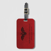 Bat Vampire Blored Gepäckanhänger (Vorderseite Vertikal)