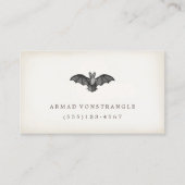 Bat Vampire Calling Card Telefonnummerkarte (Vorderseite)