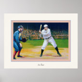 Bat ~ Vintages Baseball-Poster Poster (Vorne)