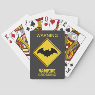 Bat Warn Halloween Spielkarten