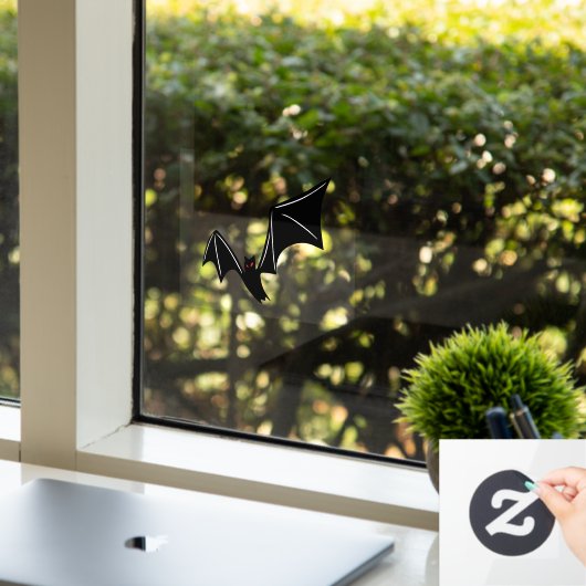 Bat Window Clubing v2 Fensteraufkleber (Büro)