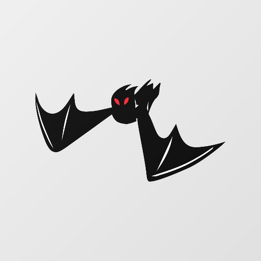 Bat Window Clying v3 Fensteraufkleber (Blatt)