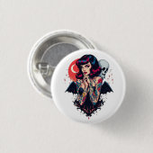 Bat Wing Beauty Button (Vorne & Hinten)
