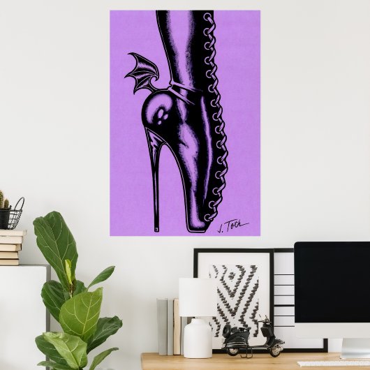 Bat Wing Boot Poster (Heimbüro)