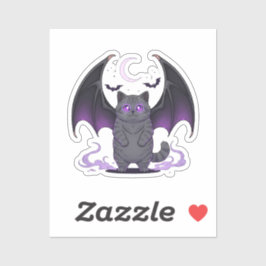 Bat Wing Brit - British Shorthair Cat Halloween Aufkleber