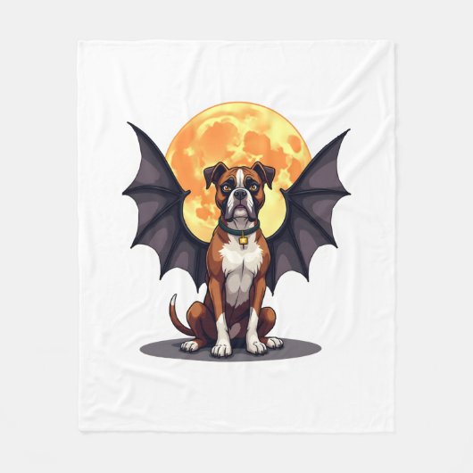 Bat Wings Boxer Fleecedecke (Vorderseite)