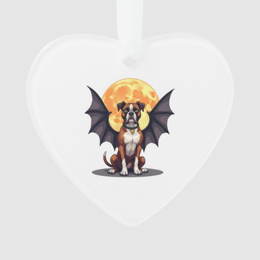Bat Wings Boxer Ornament (Vorderseite)