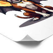 Bat Wings Boxer Poster (Ecke)