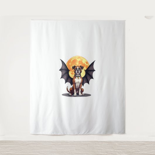 Bat Wings Boxer Wandteppich (Vorderseite)
