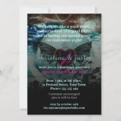 Bat Wings Moon Mairy-tale Halloween-Party Einladung (Rückseite)