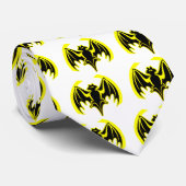 Bat Yellow The MUSEUM Zazzle Geschenke Krawatte (Gerollt)