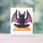 Bat Yoga Flow Acrylschild (Neutral)