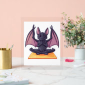 Bat Yoga Flow Acrylschild (Hochzeit)