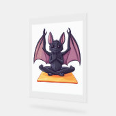 Bat Yoga Flow Acrylschild (Winkel)