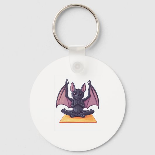 Bat Yoga Flow Schlüsselanhänger (Vorderseite)