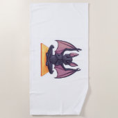 Bat Yoga Flow Strandtuch (Vorderseite)
