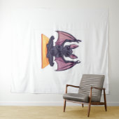 Bat Yoga Flow Wandteppich (Beispiel (Horizontal))