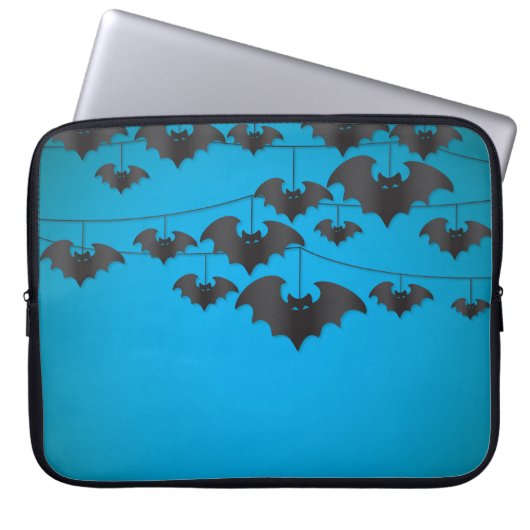 BAT-Zeichenkette Laptopschutzhülle (Vorderseite)