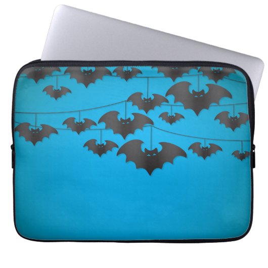 BAT-Zeichenkette Laptopschutzhülle (Vorderseite)