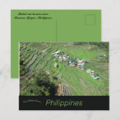 Batad Rice Terraces nahe Banaue Ifugao Philippinen Postkarte (Vorne/Hinten)