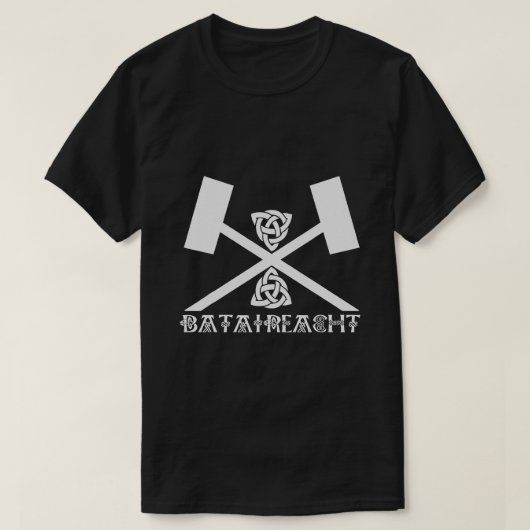 Bataireacht Irish Stick Fighting Ireland Martial T-Shirt (Design vorne)