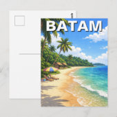 Batam Indonesia Travel Postkarte (Vorne/Hinten)