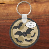 Batats Having Party on Full Moon Schlüsselanhänger (Vorderseite)