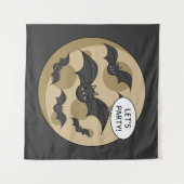 Batats Having Party on Full Moon Wandteppich (Vorderseite (Horizontal))